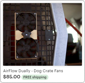 Dog kennel outlet fan